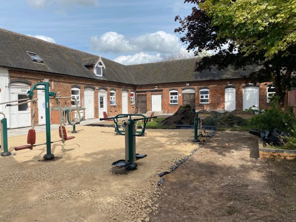 Outdoor Gym In Progress